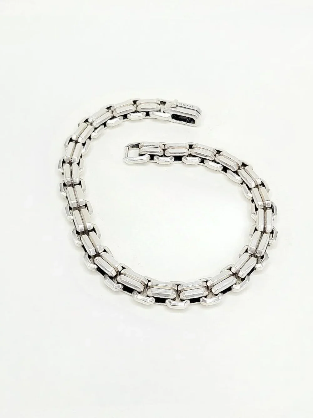 David Yurman Streamline Double Link Bracelet in Sterling Silver - 8mm - Medium